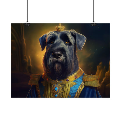 Giant Schnauzer Pet Renaissance Portrait Print, Dog Lover Wall Print | Wall Art | Wall Print