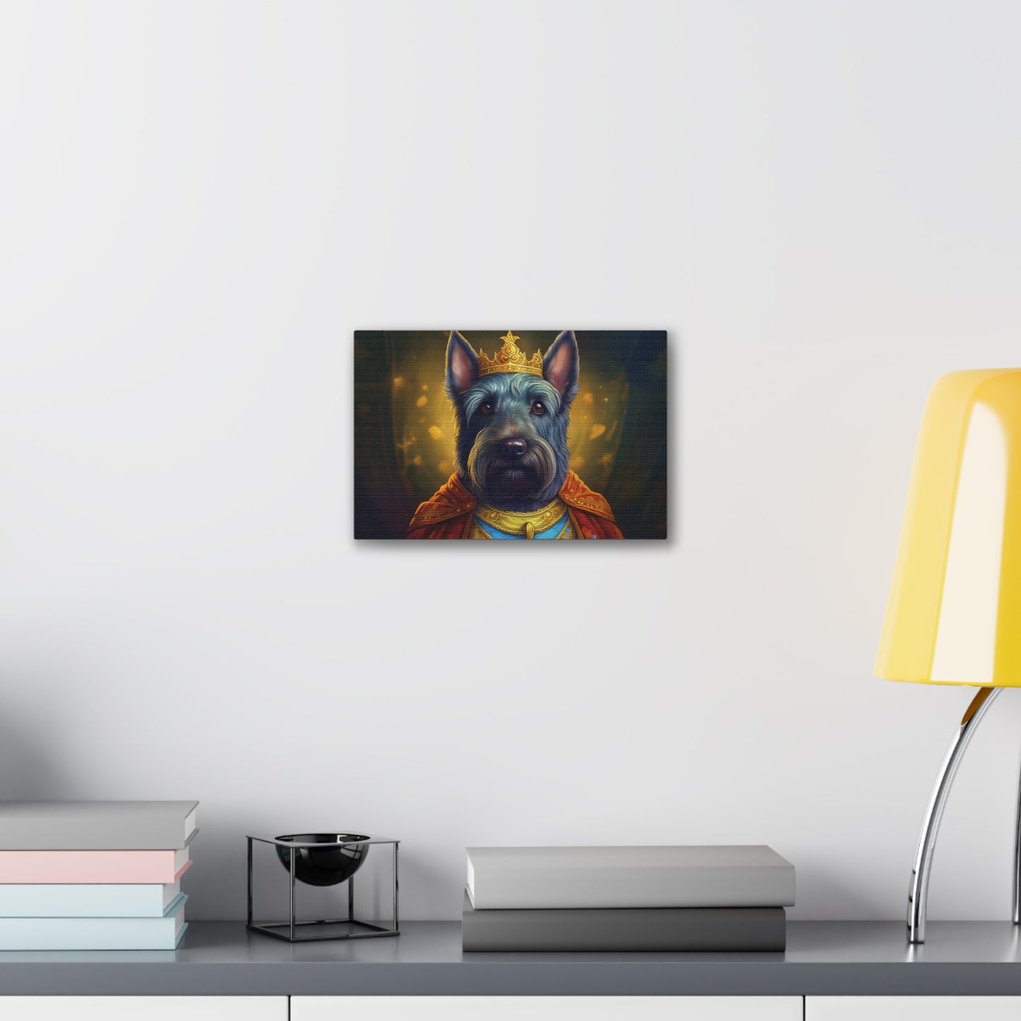 Scottish Terrier Renaissance Pet Portrait on Canvas | Wall art, wall print, dog portrait, dog art