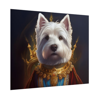 West Highland White Terrier Dog Renaissance Pet Portrait Print, West Highland White Terrier Art Print, Dog Wall Art, Wall Print, Wall Art