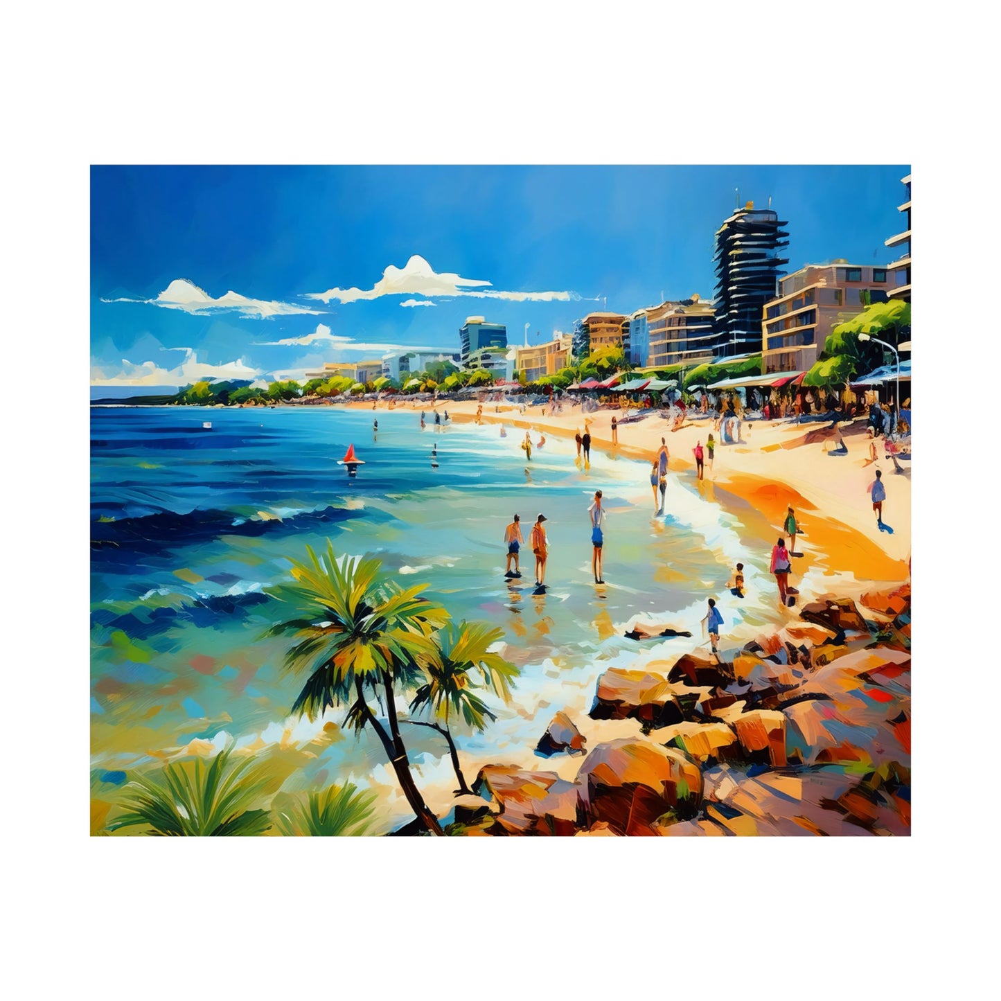 Manly Beach Australia Coastal Print | Style 1 | Wall Art | Wall Print