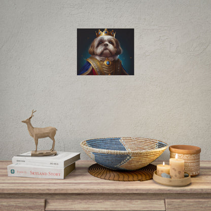 Shih Tzu Renaissance Pet Portrait Print | Dog Lover Wall Art | Dog Memorial Gift | Wall Art | Wall Print
