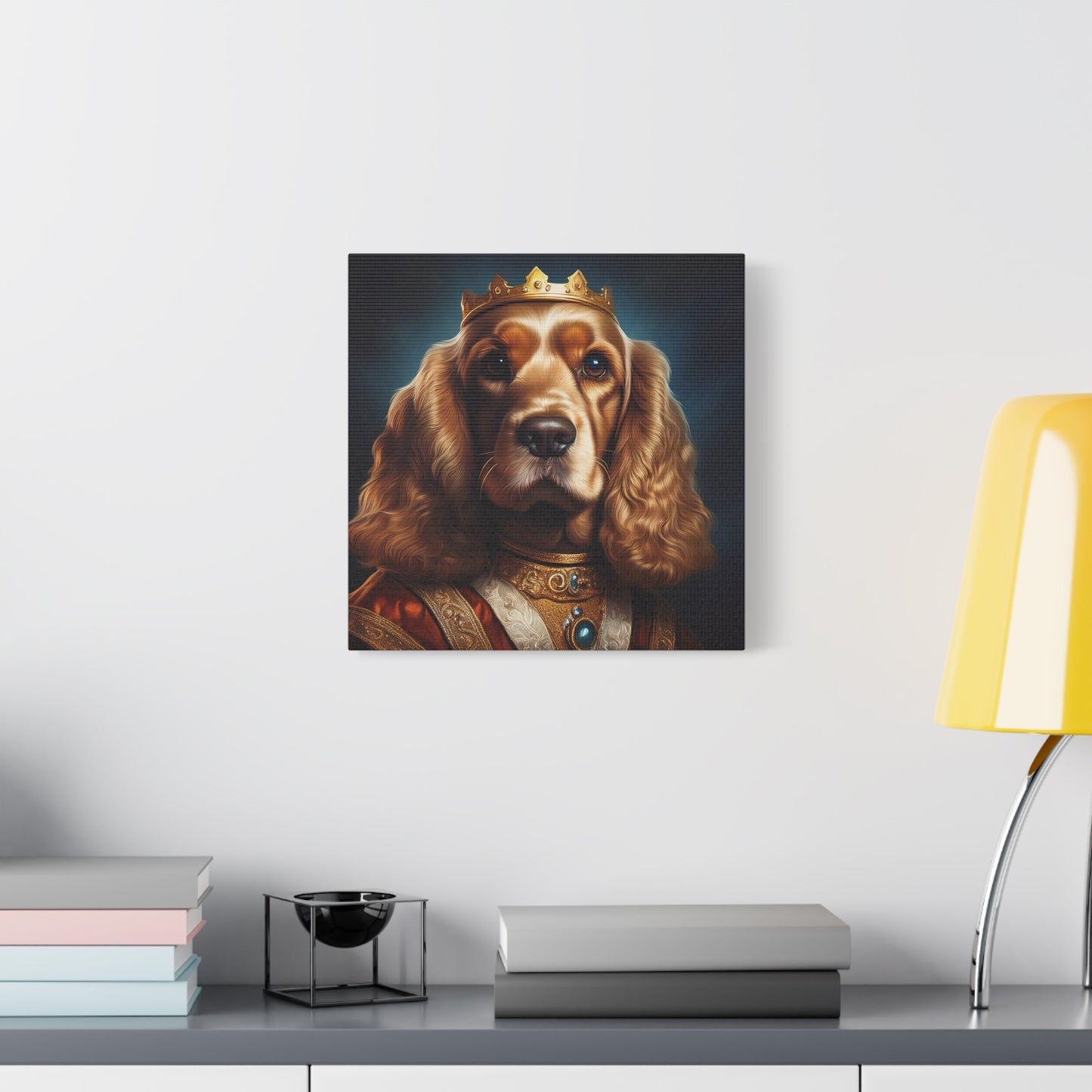 Cocker Spaniel Renaissance Pet Portrait on Canvas | Wall art | wall print
