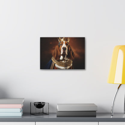 Basset Hound Renaissance Pet Portrait on Canvas | Wall art | wall print | Dog Art