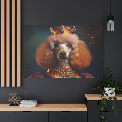 Poodle Pet Dog Renaissance Portrait on Canvas | Wall art | wall print