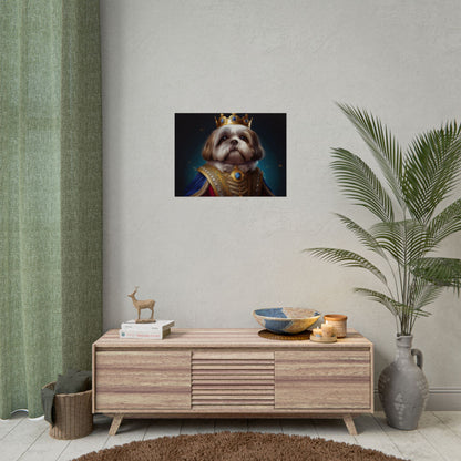 Shih Tzu Renaissance Pet Portrait Print | Dog Lover Wall Art | Dog Memorial Gift | Wall Art | Wall Print