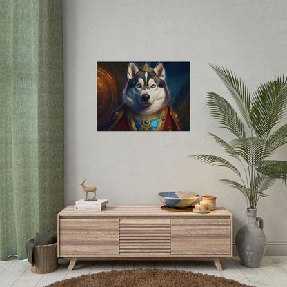 Siberian Husky Renaissance Pet Portrait Print, Siberian Husky Art Print, Wall Decor, Art Gift, dog wall art, wall art, wall print