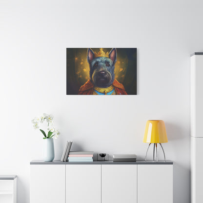 Scottish Terrier Renaissance Pet Portrait on Canvas | Wall art, wall print, dog portrait, dog art