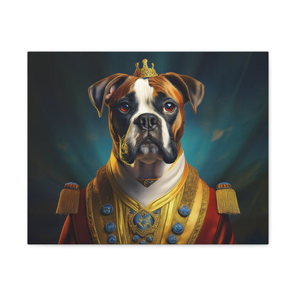 Boxer Renaissance Pet Portrait  on Canvas, wall art, wall print, dog portrait, dog art