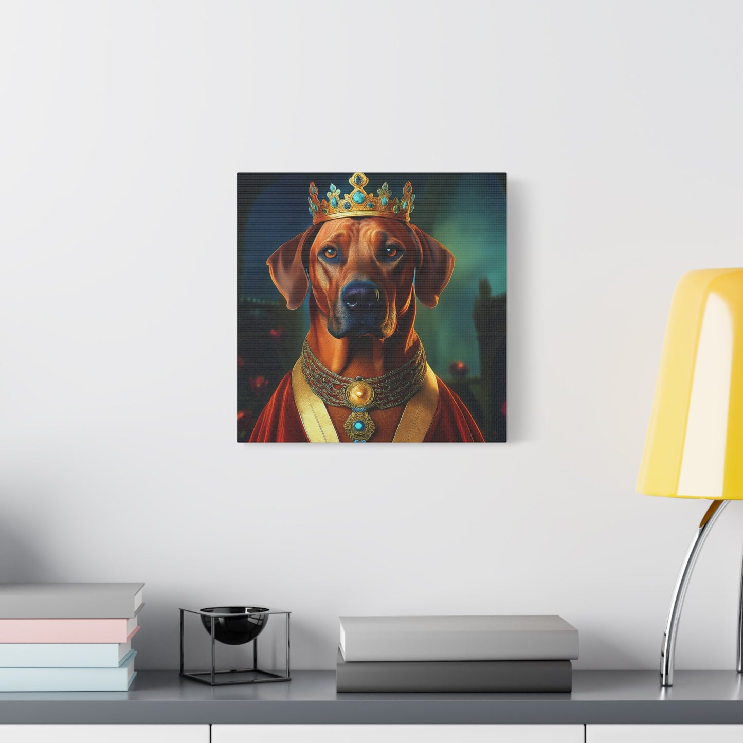 Rhodesian Ridgeback Renaissance Pet Portrait  on Canvas, wall art, wall print, dog portrait, dog art