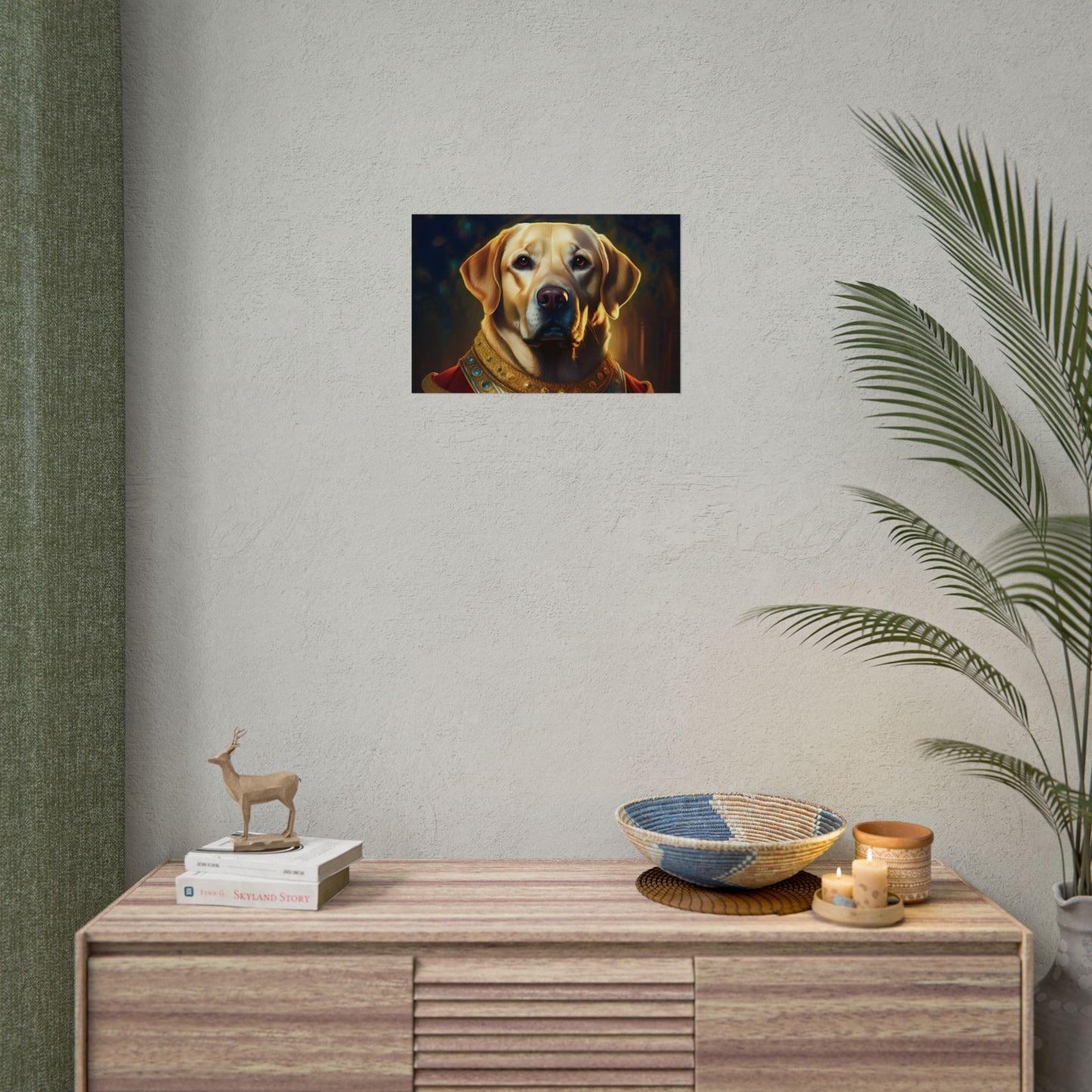 Labrador Retriever Renaissance Pet Portrait Art Print, Wall Decor Gift, Animal Lover Home Decor, Dog Wall Art