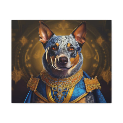 Australian Cattle Dog Renaissance Pet Portrait on Canvas | wall art |  wall print