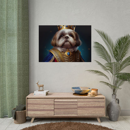 Shih Tzu Renaissance Pet Portrait Print | Dog Lover Wall Art | Dog Memorial Gift | Wall Art | Wall Print