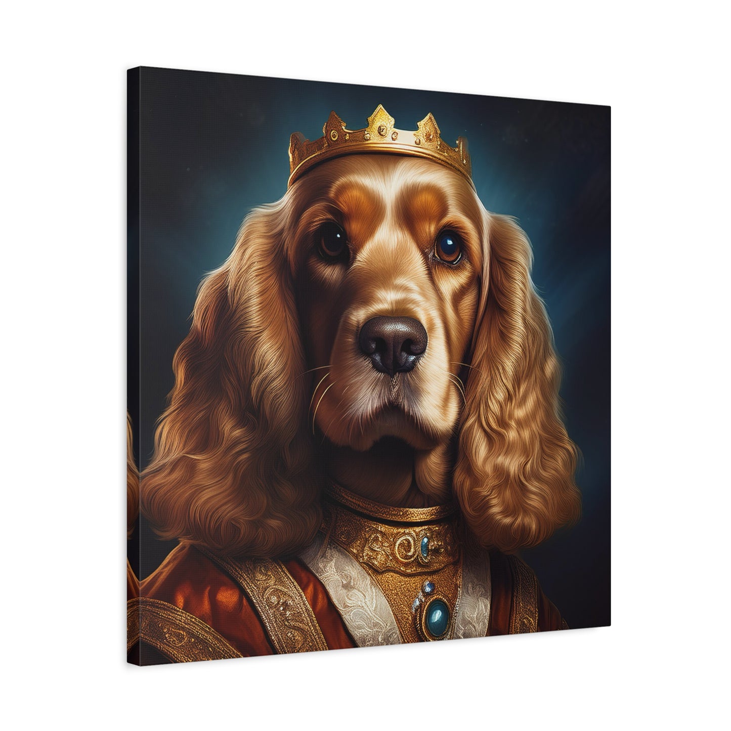 Cocker Spaniel Renaissance Pet Portrait on Canvas | Wall art | wall print