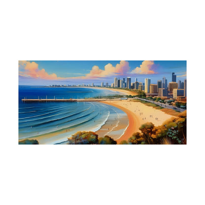 St Kilda Beach Australia Coastal Print | Style 1 | Wall Art | Wall Print
