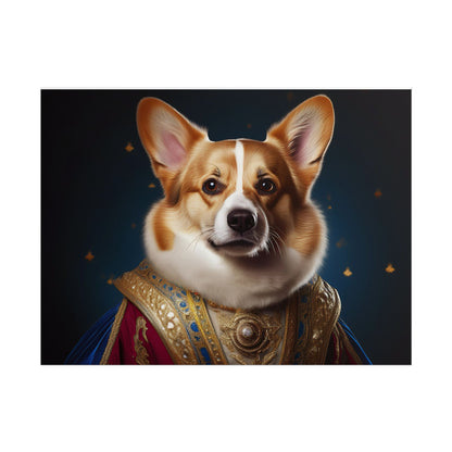 Pembroke Welsh Corgi Renaissance Pet Portrait Print | Wall Art | Wall Print | Dog Art
