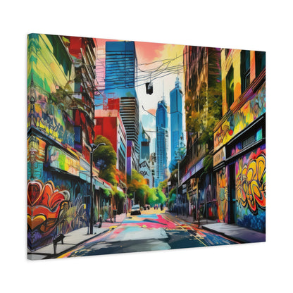 Melbourne Street Graffiti Australia Canvas Art | Style 1 | Wall Art | Wall Print