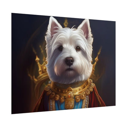 West Highland White Terrier Dog Renaissance Pet Portrait Print, West Highland White Terrier Art Print, Dog Wall Art, Wall Print, Wall Art