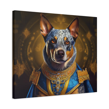 Australian Cattle Dog Renaissance Pet Portrait on Canvas | wall art |  wall print