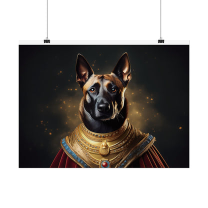 Belgian Malinois Renaissance Dog  Portrait Wall Print, Art Print, Art Print, Animal Lover Home Decor, Dog Wall Art, wall art
