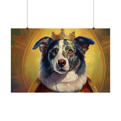 Border Collie Dog Renaissance Pet Portrait Print, Animal Lover gift, wall art, wall print, dog art