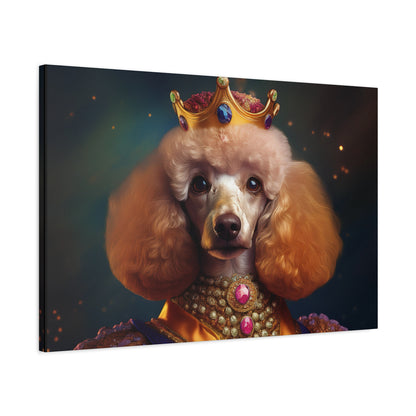 Poodle Pet Dog Renaissance Portrait on Canvas | Wall art | wall print