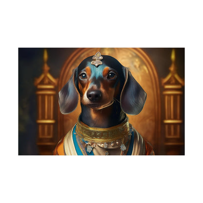 Dachshund Dog Renaissance Pet Portrait Print | Wall Art | Wall Print | Dog Art