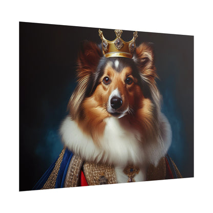 Shetland Sheepdog Renaissance Dog Portrait Art Print, Wall Decor Gift, Animal Lover Home Decor, Dog Wall Art