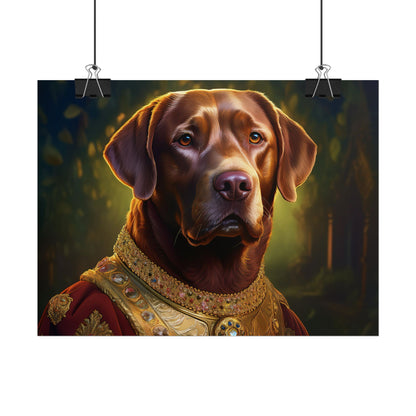 Chesapeake Bay Retriever Dog Renaissance Pet Portrait Print, Animal Lover print, Dog Wall Art, wall print, wall art