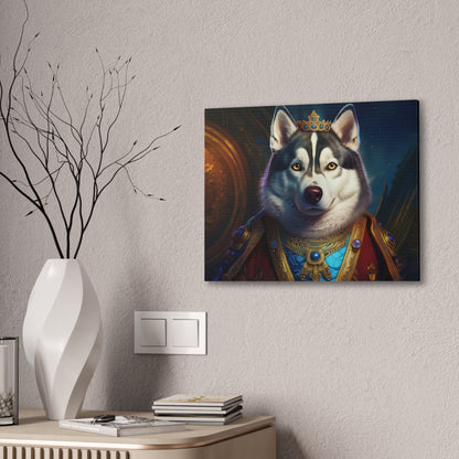 Siberian Husky Renaissance Pet Portrait on Canvas, wall art, wall print, dog portrait, dog art