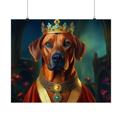 Rhodesian Ridgeback Dog Renaissance Pet Portrait, Rhodesian Ridgeback Art Print,  Animal Lover Art, Wall art, wall print
