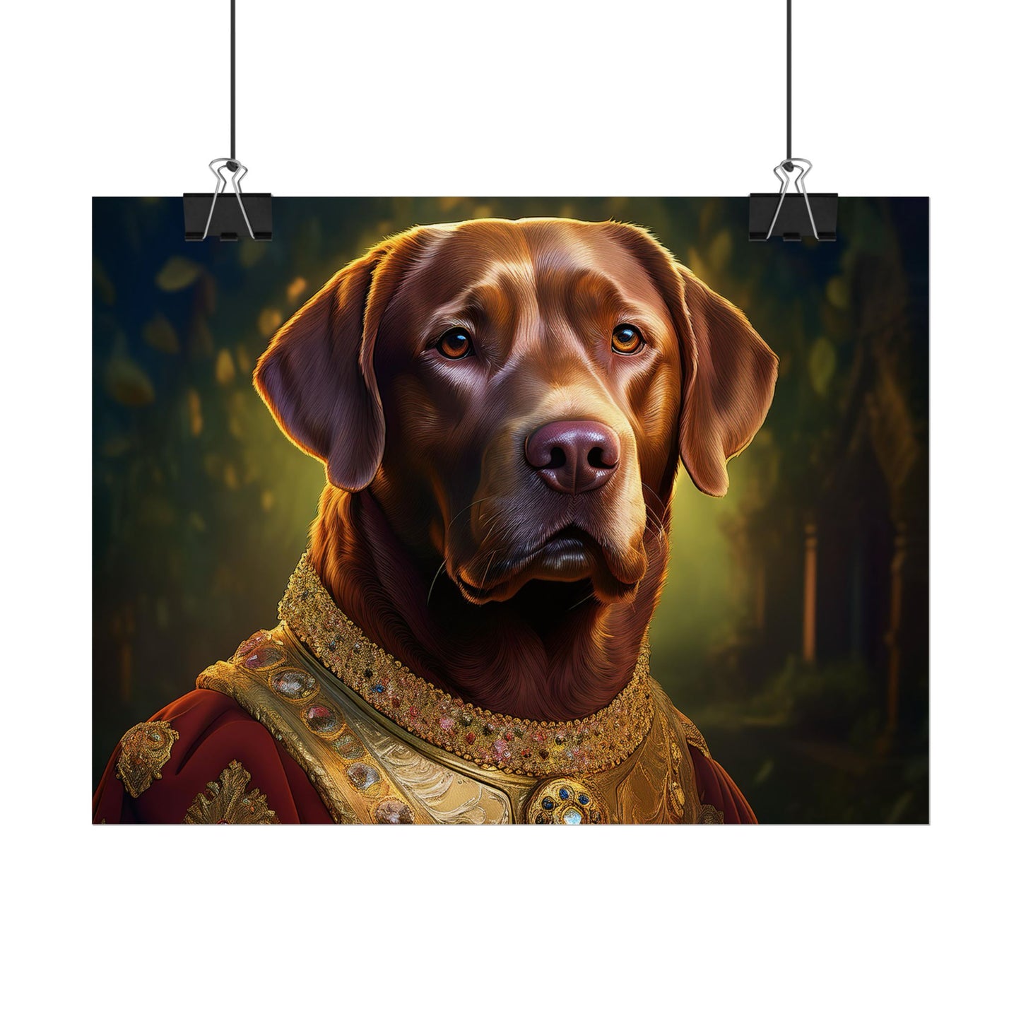 Chesapeake Bay Retriever Dog Renaissance Pet Portrait Print, Animal Lover print, Dog Wall Art, wall print, wall art