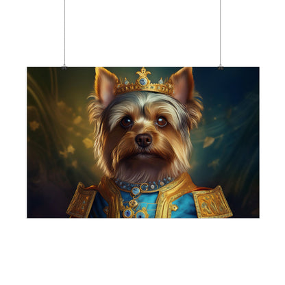 Yorkshire Terrier Dog Renaissance Pet Portrait Print | Wall Art | Wall Print | Dog Art