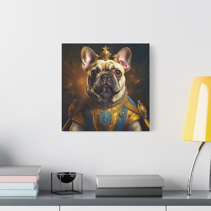 French Bulldog Renaissance Pet Portrait on Canvas | Wall Print | Wall Art | Dog Art