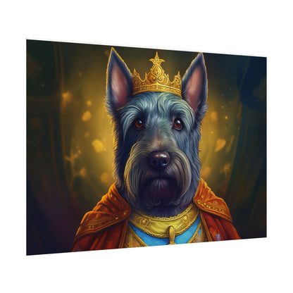 Scottish Terrier Renaissance Pet Portrait Print, Dog Lover Wall Art, Animal Artwork, wall prints, wall art, Dog Memorial Gift