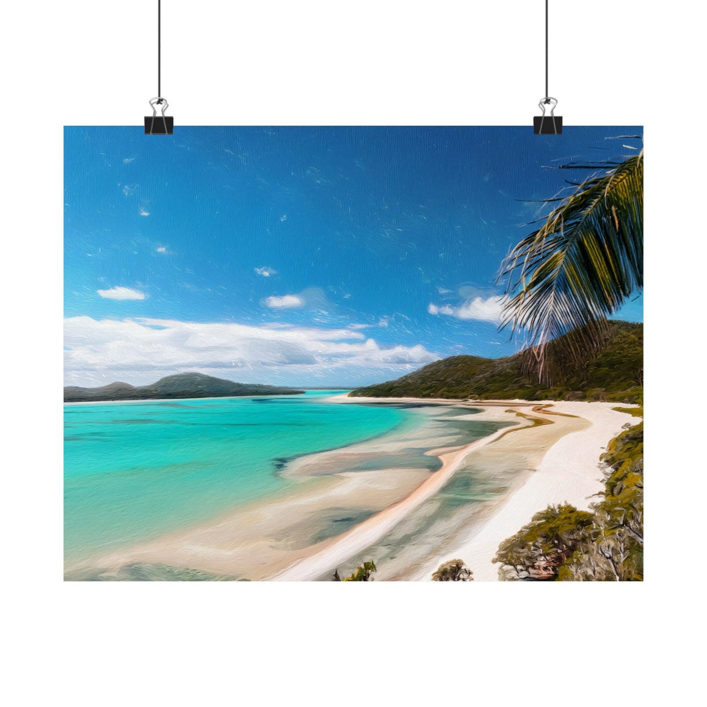 Whitehaven Beach Australia Coastal Print | Style 1 | Wall Art | Wall Print