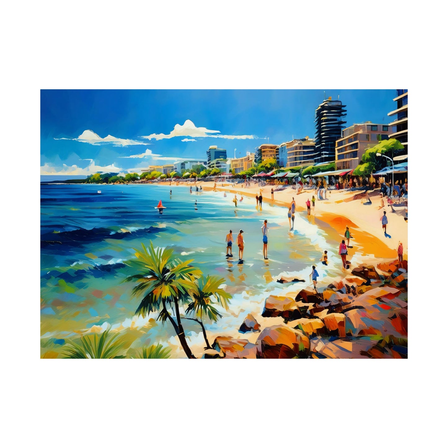 Manly Beach Australia Coastal Print | Style 1 | Wall Art | Wall Print