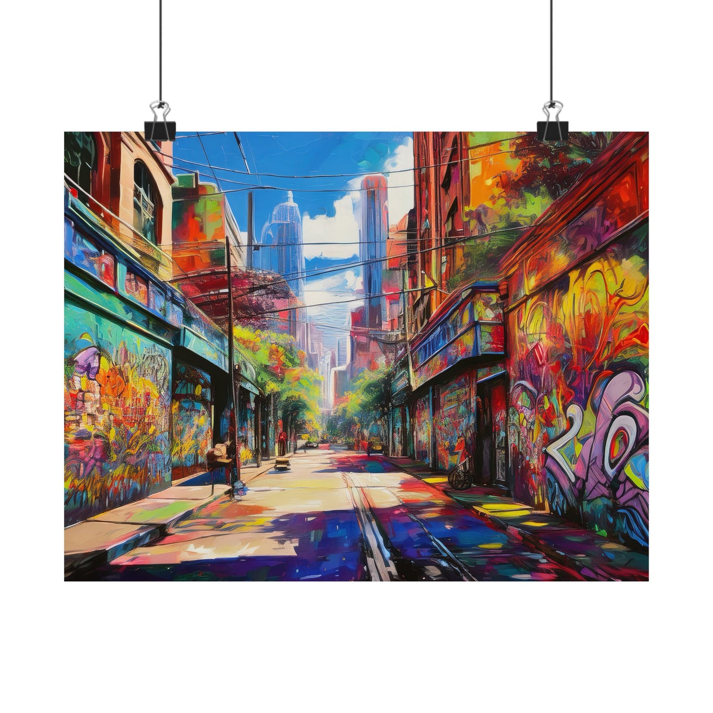 Melbourne Street Graffiti Australia Print | Style 2 | Wall Art | Wall Print