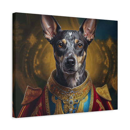 Peruvian Inca Orchid Renaissance Dog Portrait on Canvas, Pet Lover Gift, Home Decor, Unique Wall Art, Dog Birthday Present, Animal Wall Art