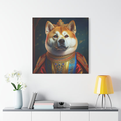 Shiba Renaissance Pet Portrait on Canvas, wall art, wall print, dog portrait, dog art