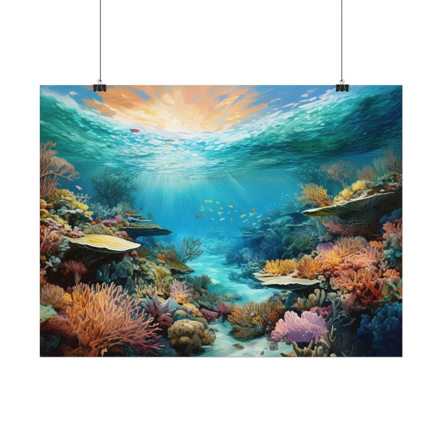 Great Barrier Reef  Australia Coastal Print | Style 2 | Wall Art | Wall Print