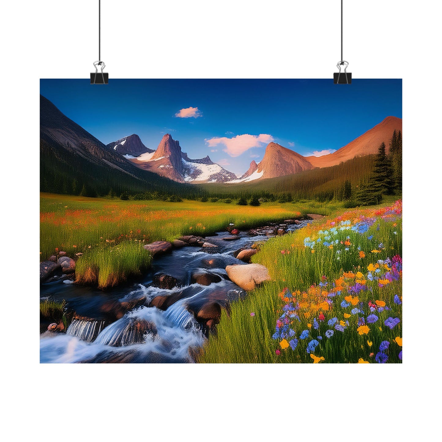 Rocky Mountains Mountain Flora  Art Print | Wall Art | Wall Print | Mountains Wall Art