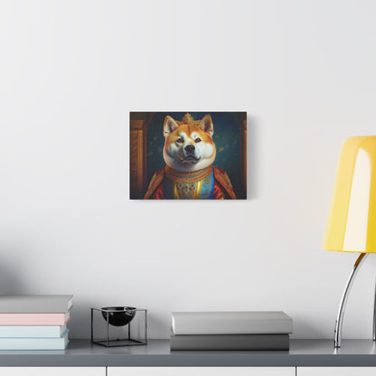 Shiba Renaissance Pet Portrait on Canvas, wall art, wall print, dog portrait, dog art