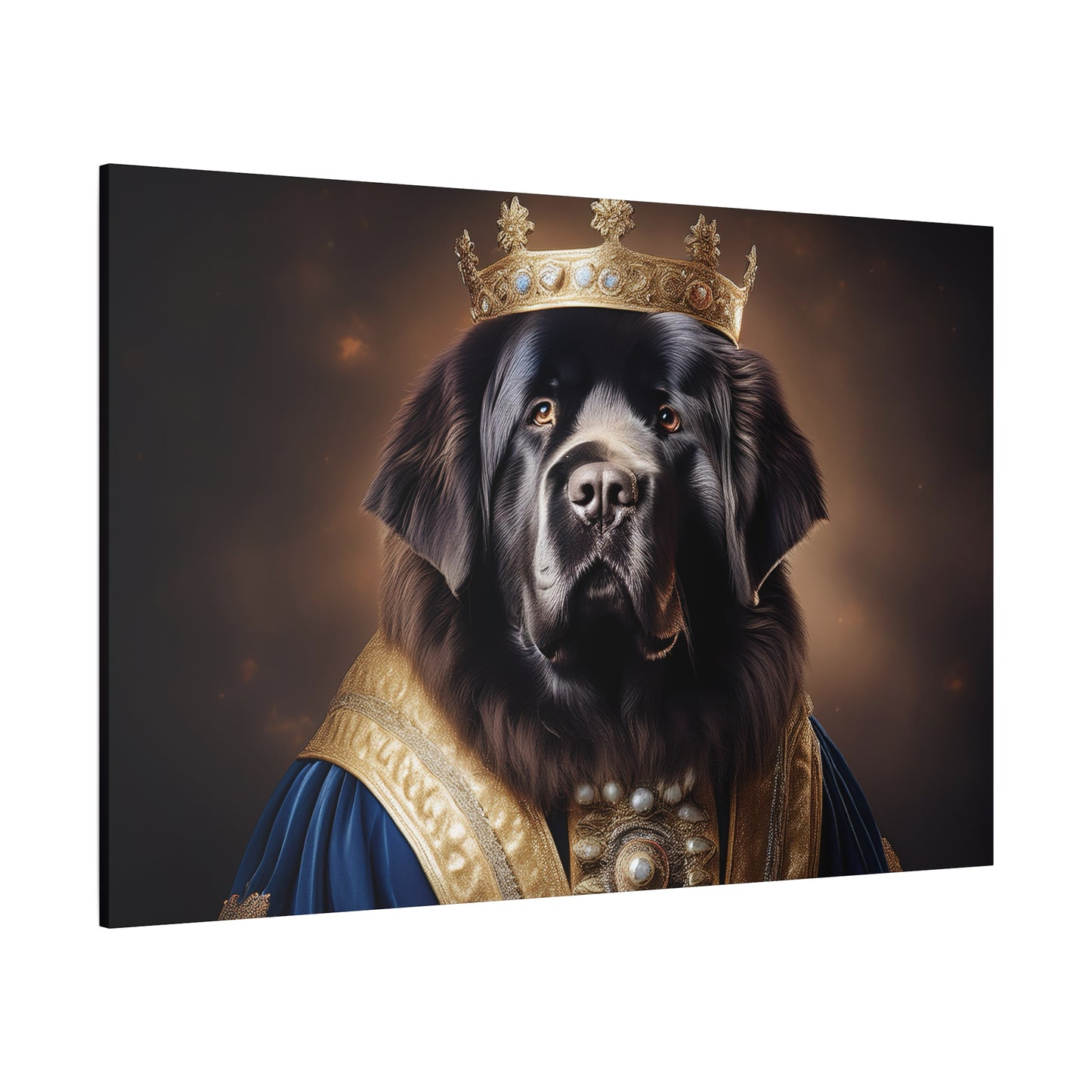 Newfoundland Renaissance Pet Portrait on Canvas | wall art | wall print