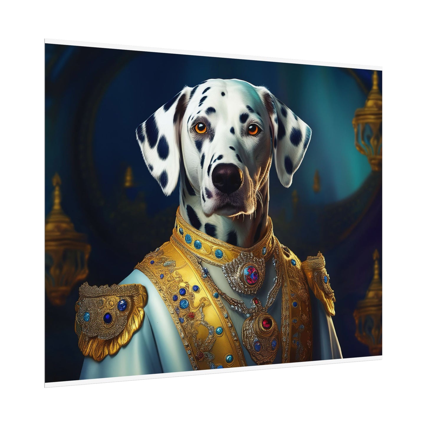 Dalmation Dog Renaissance Pet Portrait Wall Print | Art Print | Wall Art | Dog Art