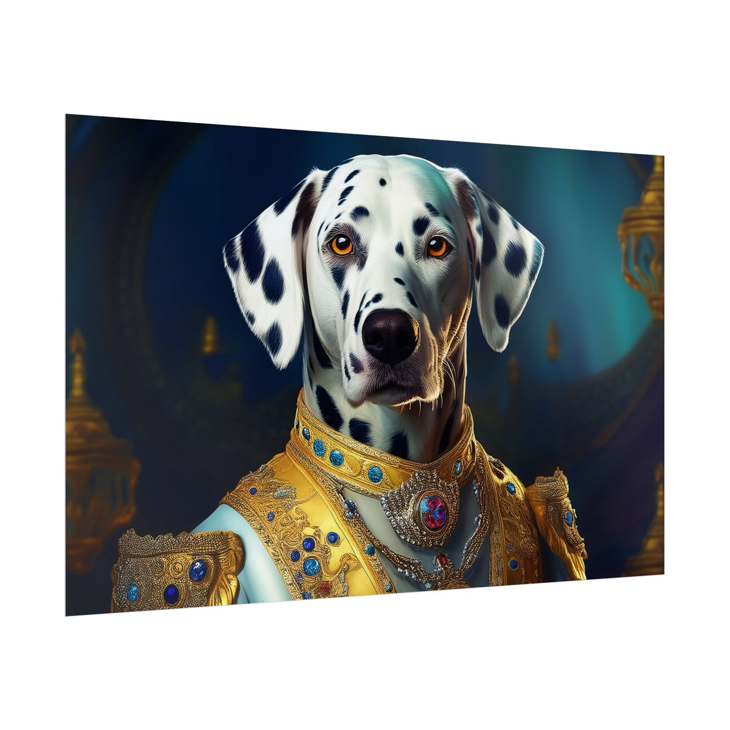 Dalmation Dog Renaissance Pet Portrait Wall Print | Art Print | Wall Art | Dog Art