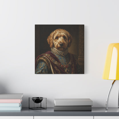 Labradoodle Renaissance Pet Portrait Canvas, Dog Wall Art, Home Décor, Pet Lovers Gift, Animal Artwork, Canine Decor