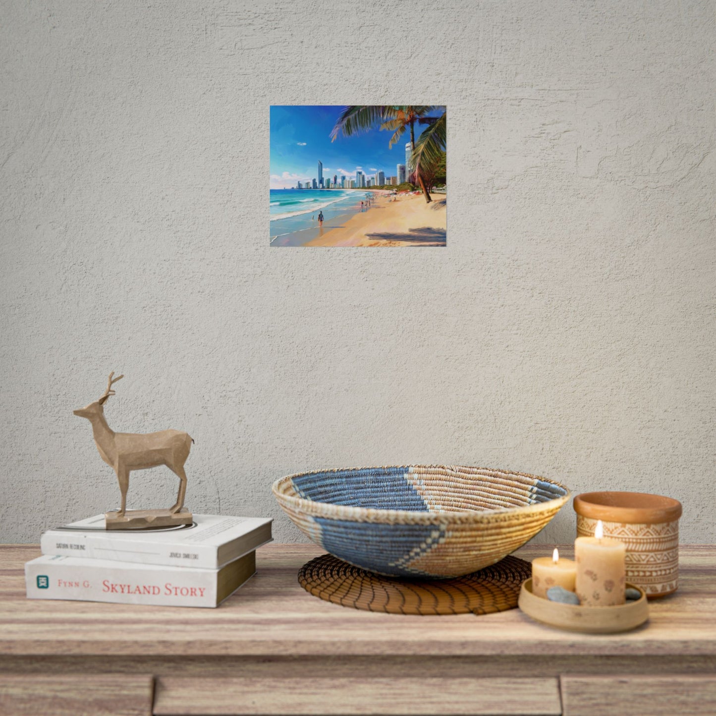 Surfers Paradise Beach Australia Coastal Print | Style 1 | Wall Art | Wall Print