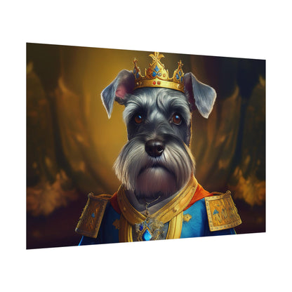 Miniature Schnauzer Dog Renaissance Pet Portrait Art Print | Wall Art | Wall Print