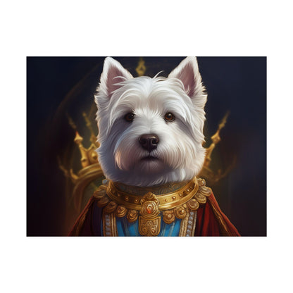 West Highland White Terrier Dog Renaissance Pet Portrait Print, West Highland White Terrier Art Print, Dog Wall Art, Wall Print, Wall Art