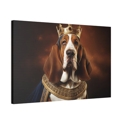 Basset Hound Renaissance Pet Portrait on Canvas | Wall art | wall print | Dog Art
